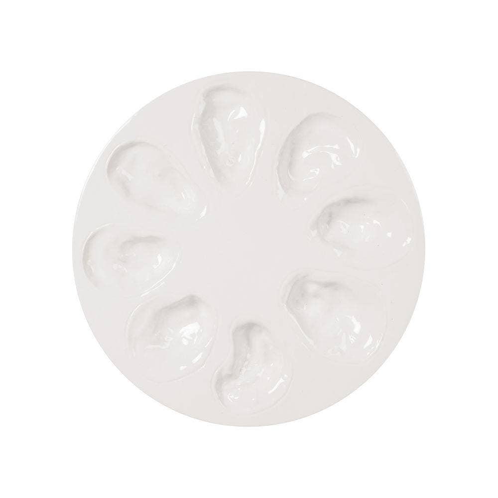 Serve Plate Oyster, White