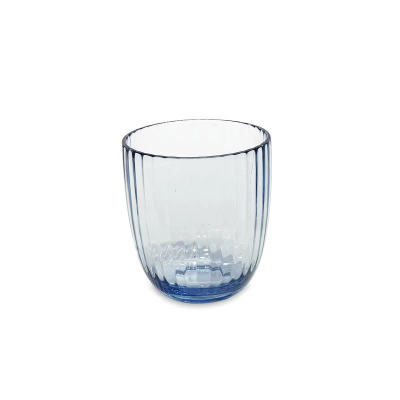 VIDA Blue Acrylic Old Fashion Glasses, Set of 4
