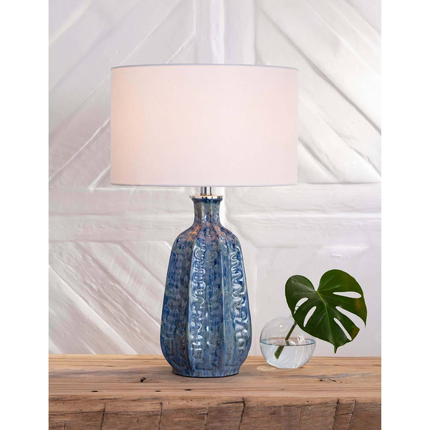Antigua Ceramic Blue Lamp