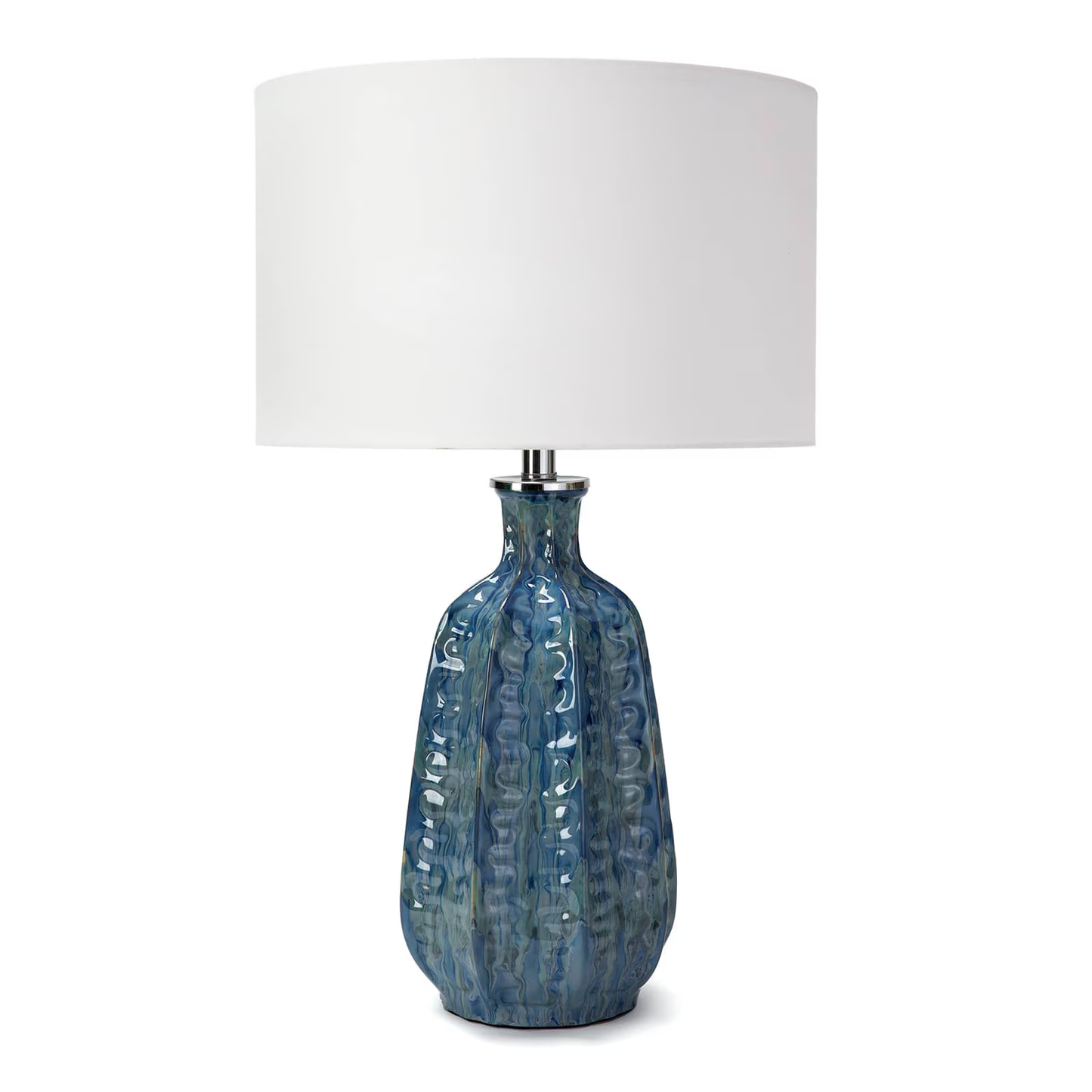 Antigua Ceramic Blue Lamp