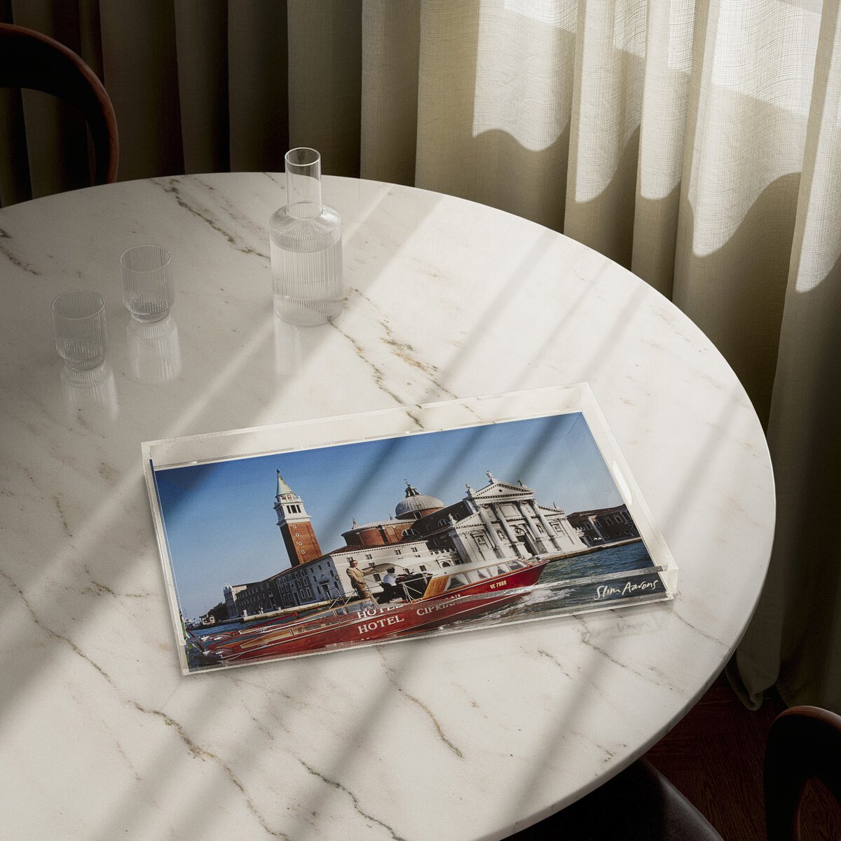 Natale Rusconi Tray by Slim Aarons