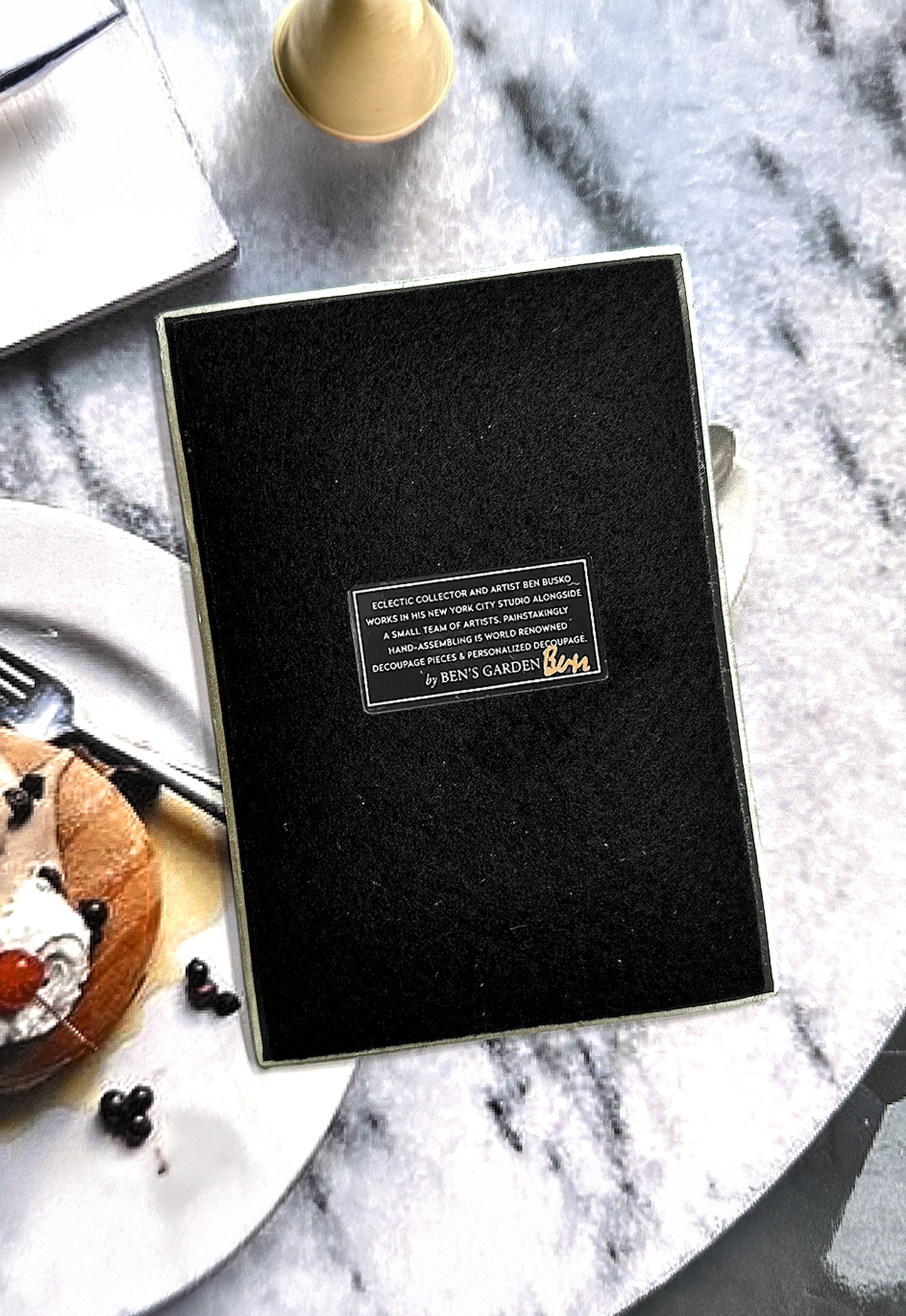 Paris La Tour Eiffel Red Stamp Glass Decoupage Tray