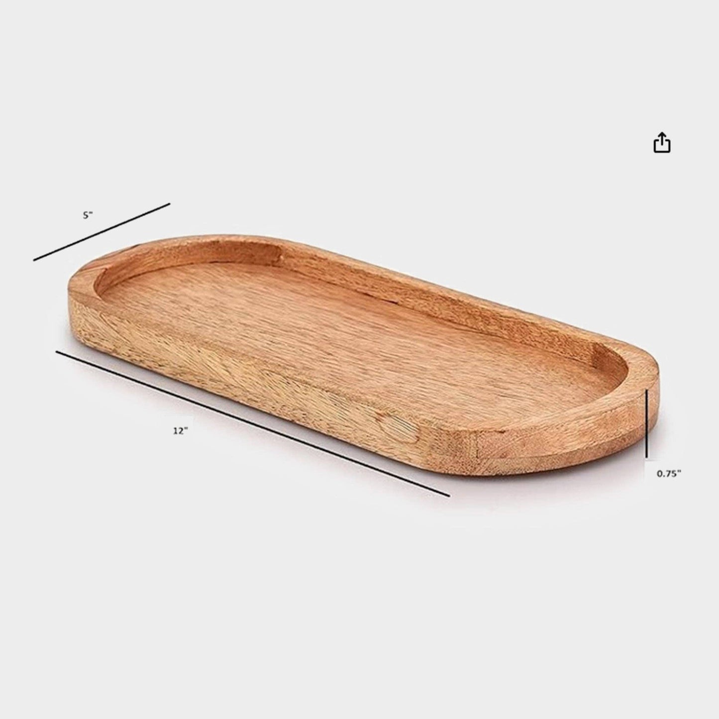10580 Oval Wood Tray