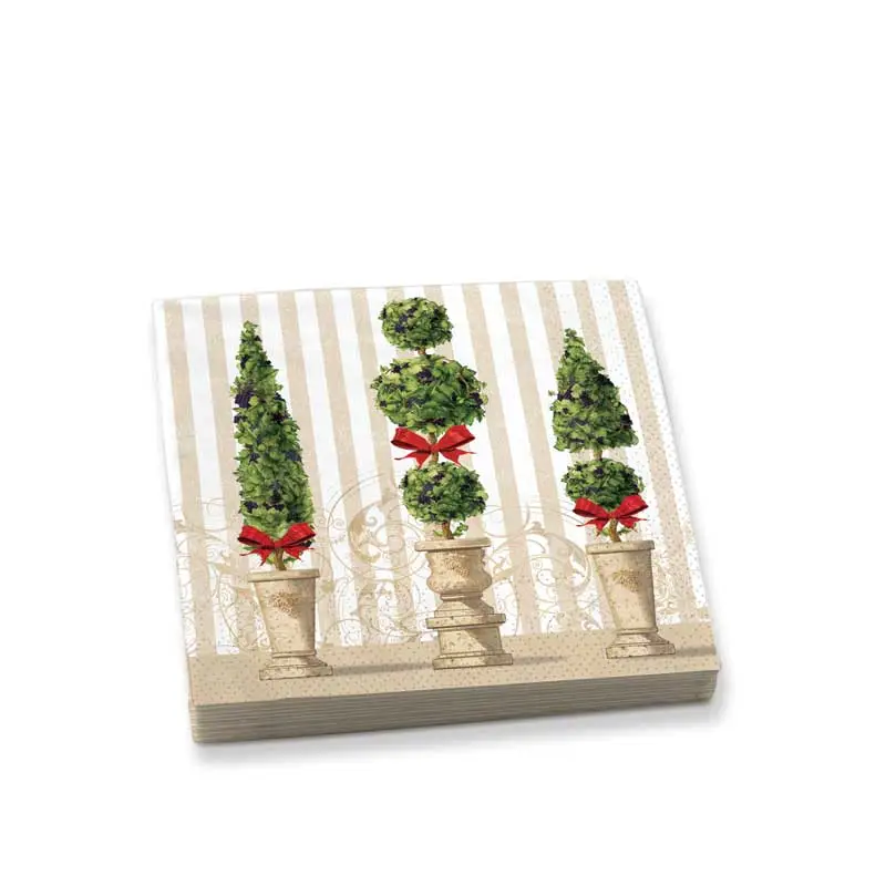 Christmas Topiary Cocktail Napkins