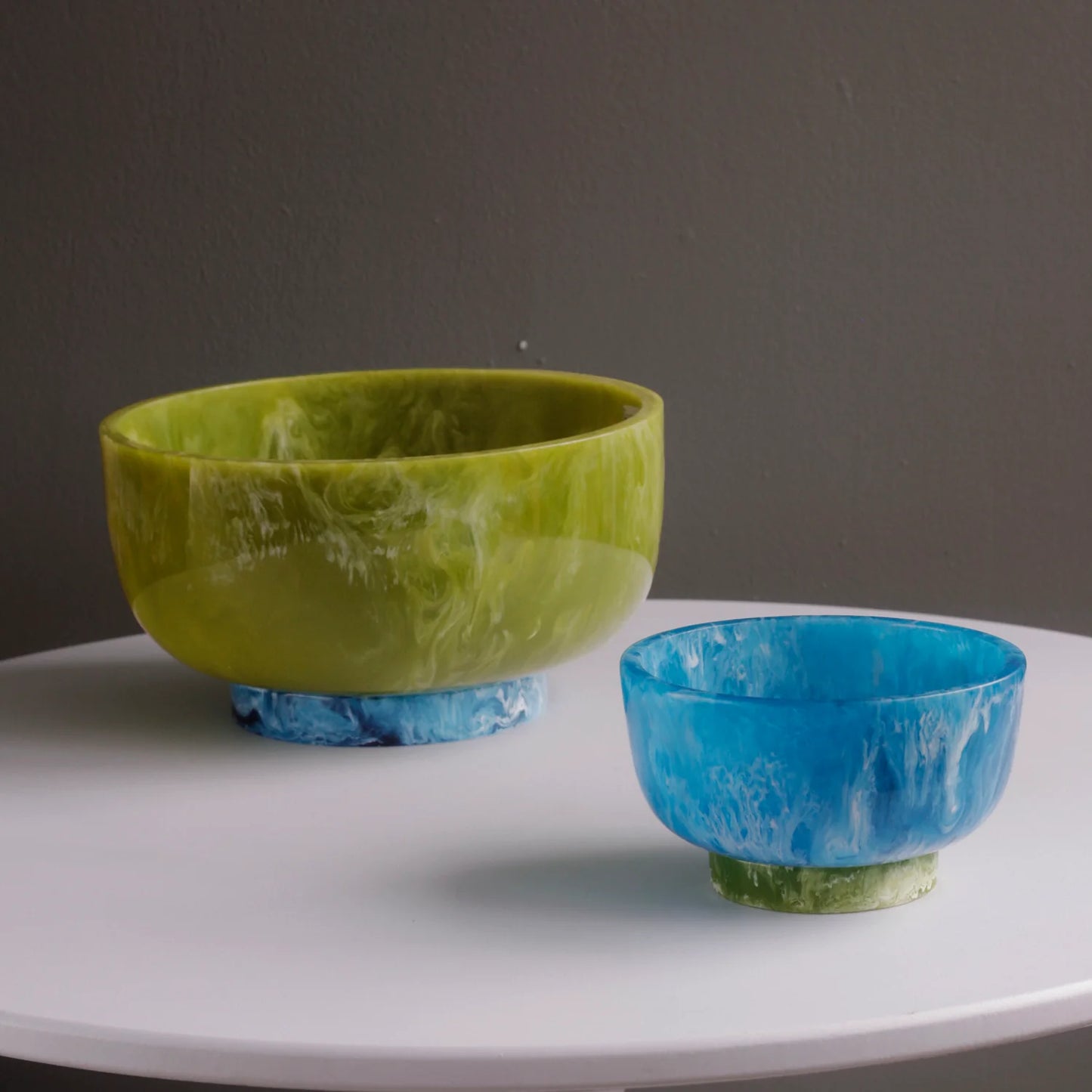 Resin Rio Large Bowl / Green & Blue