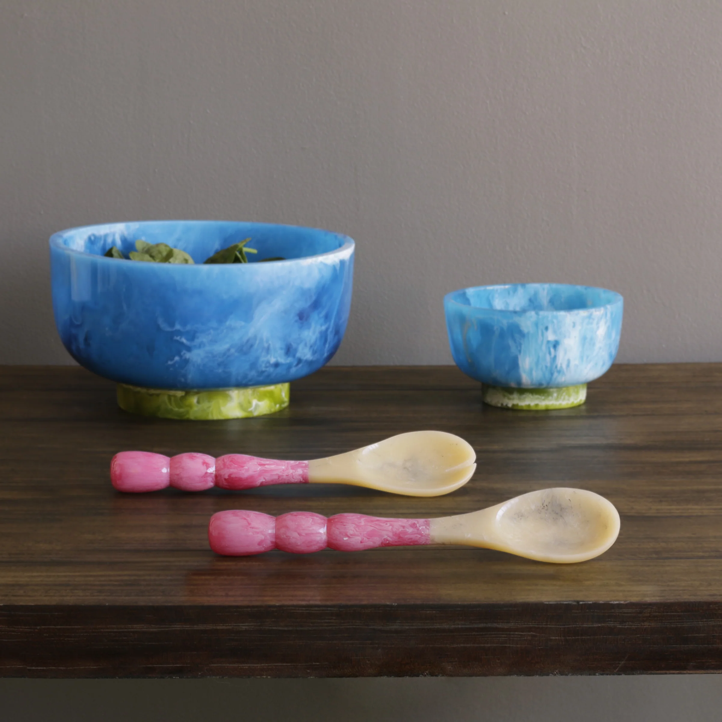 Resin Rio Large Bowl / Blue & Green