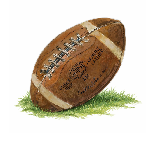 Acrylic Napkin Weight, Football