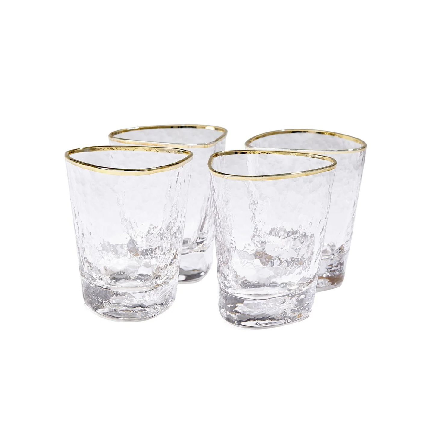 Hammered DOF Glasses / Set of 4