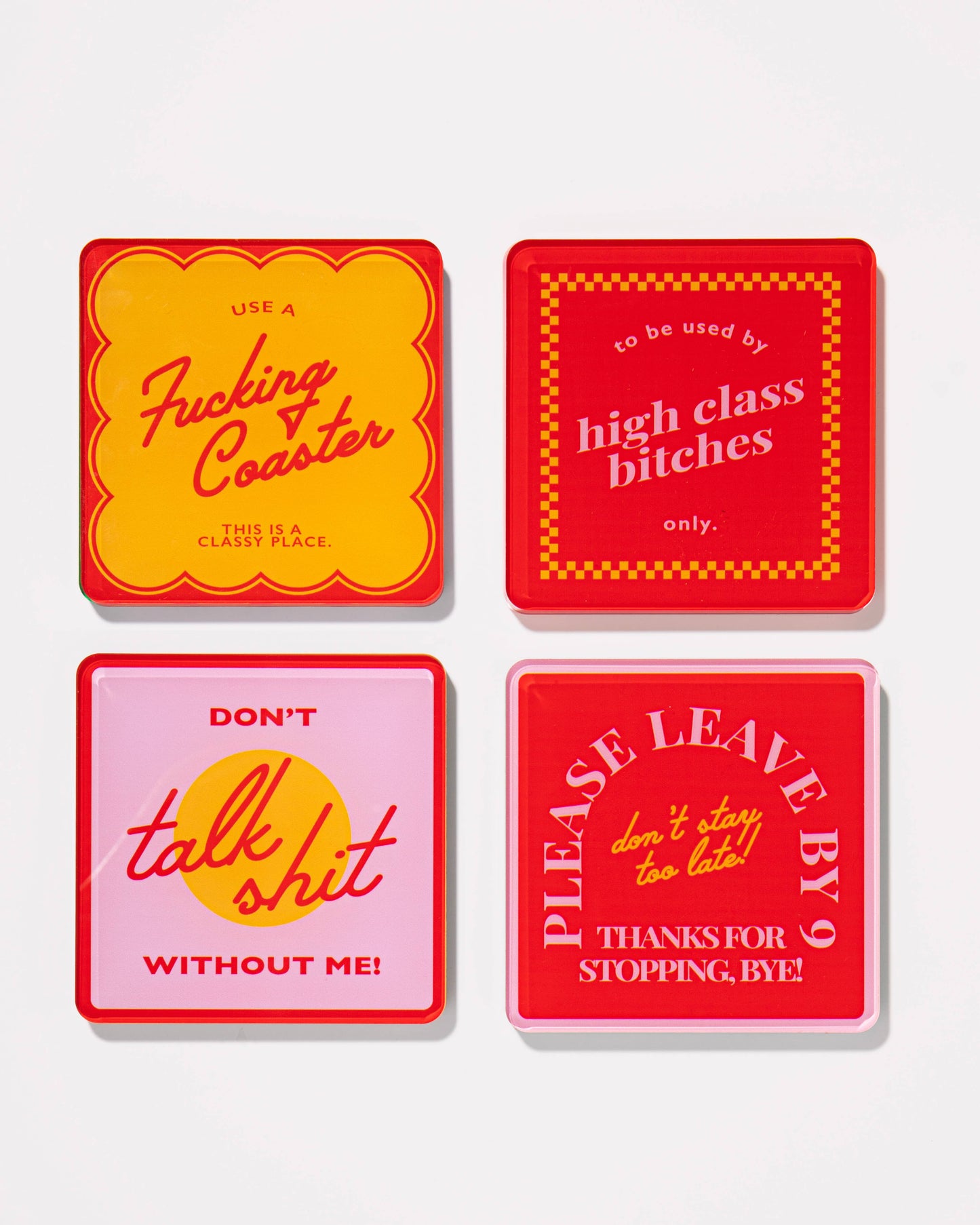 Snarky Red | Set of 4 Coasters