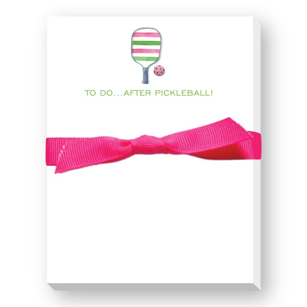 TO DO AFTER PICKLEBALL MINI NOTEPAD - Donovan Designs Charm: BLUE/GREEN PADDLE