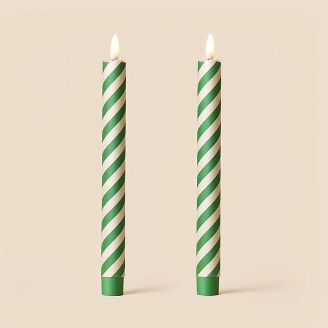 Barley Twist Flameless Led Wax Candles (Barley Appletini)