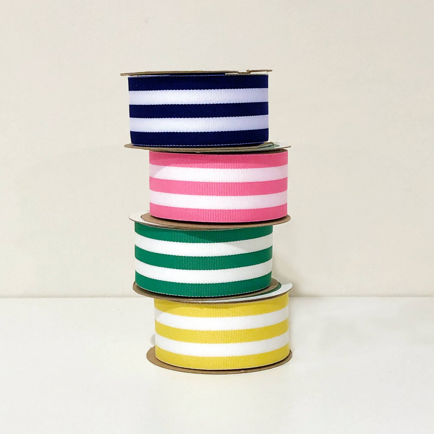 WH Striped Grosgrain Ribbon Spool | Navy Blue