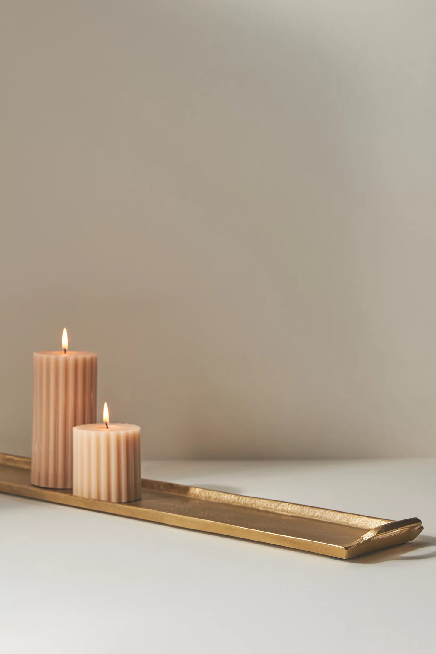 Gold Aluminum Tray with Handles