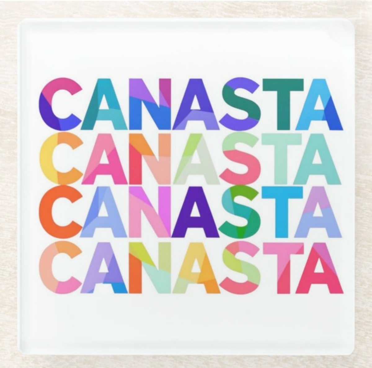Canasta Canasta Canasta Art Coaster Set