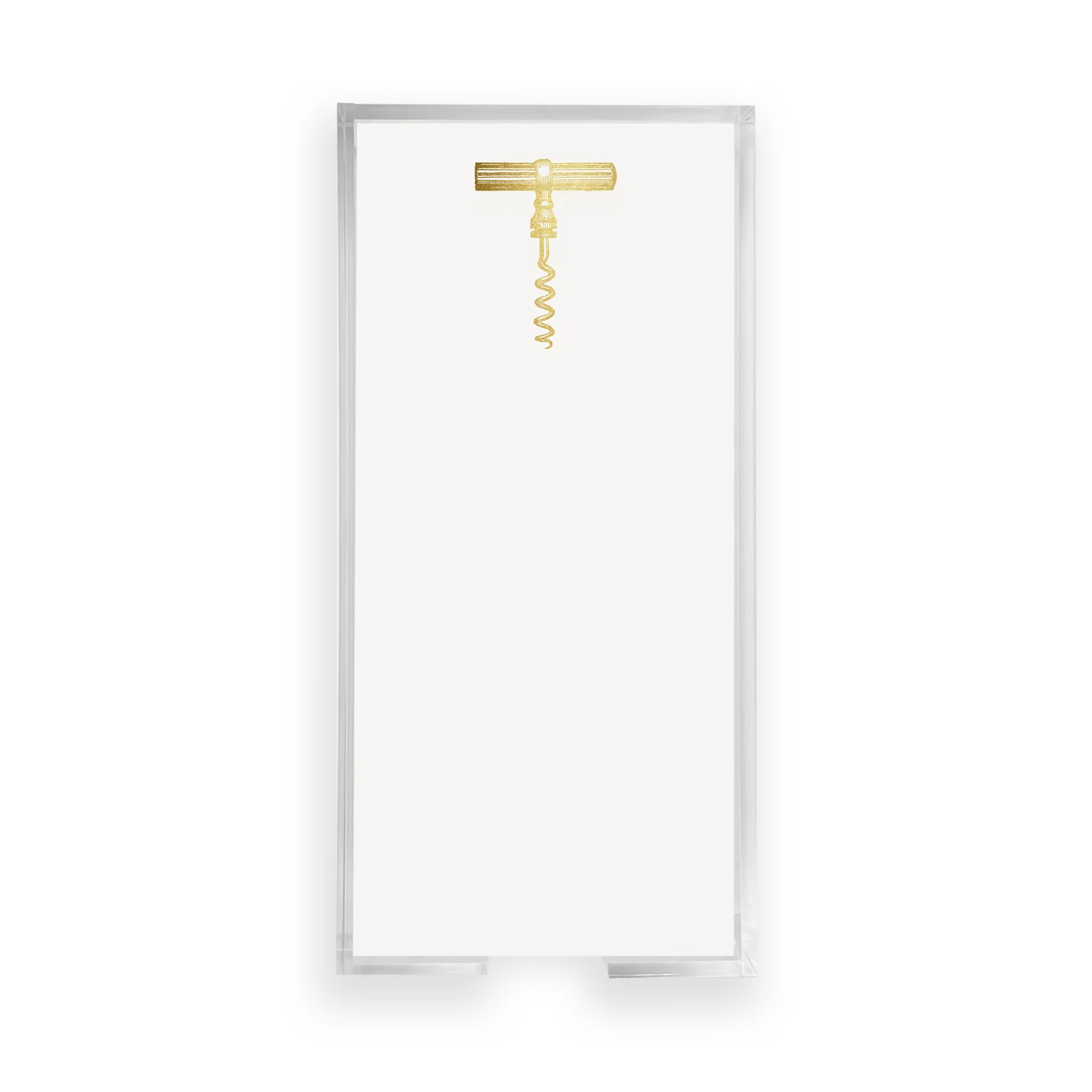 Gold Foil Corkscrew Notepad