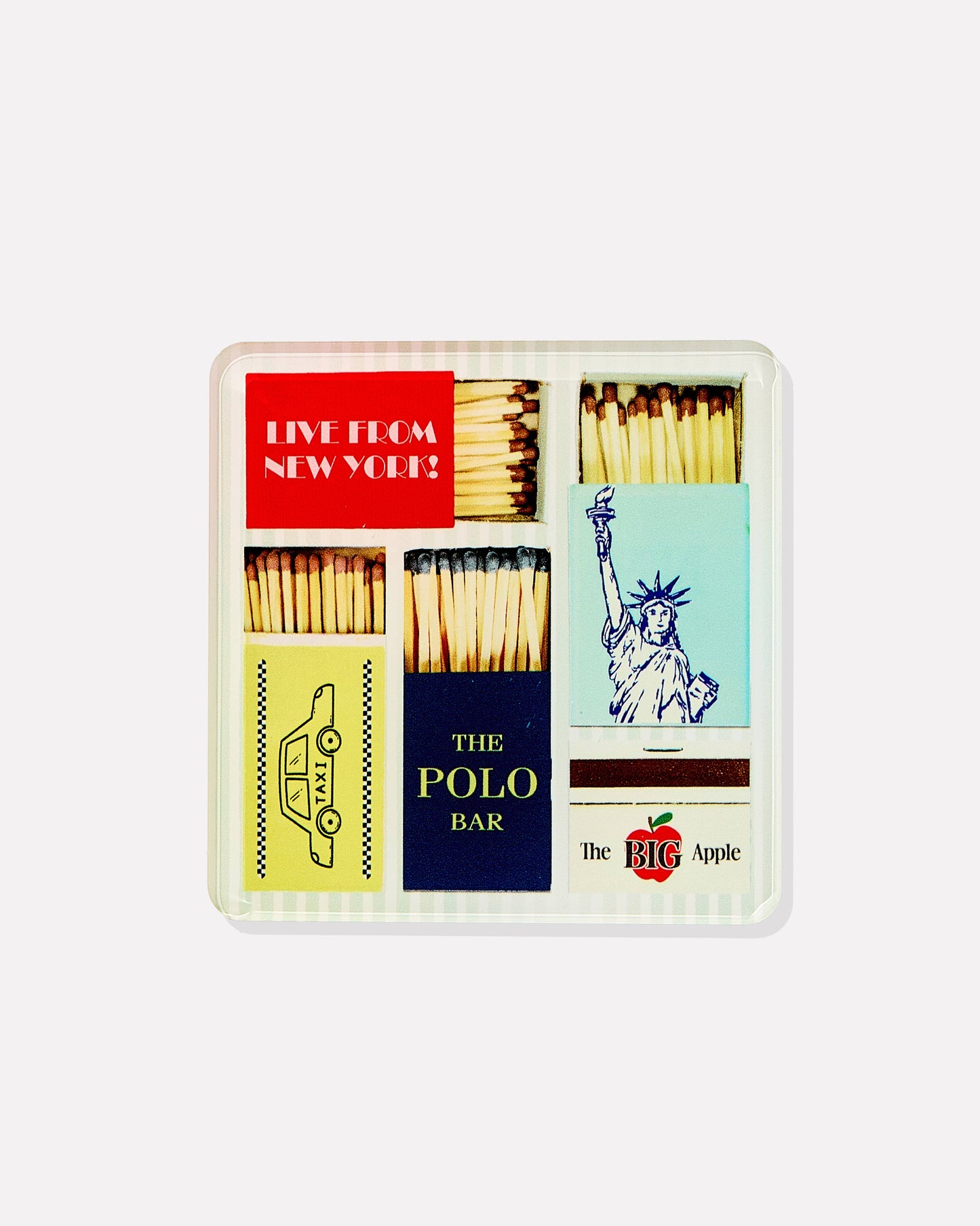 New York Matchbook Coasters: Boxed Set of 4