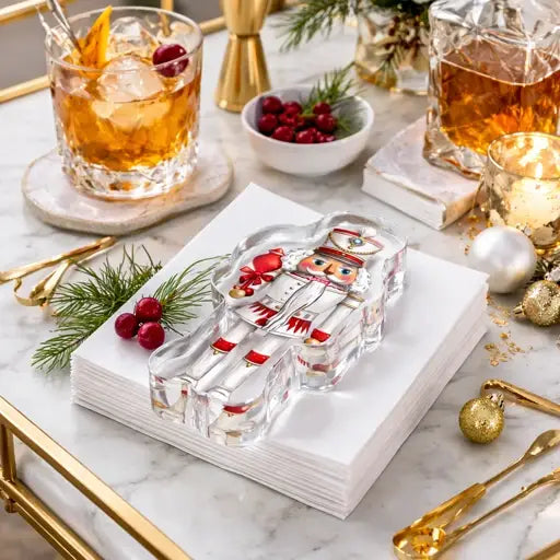 Acrylic Napkin Weight, Nutcracker