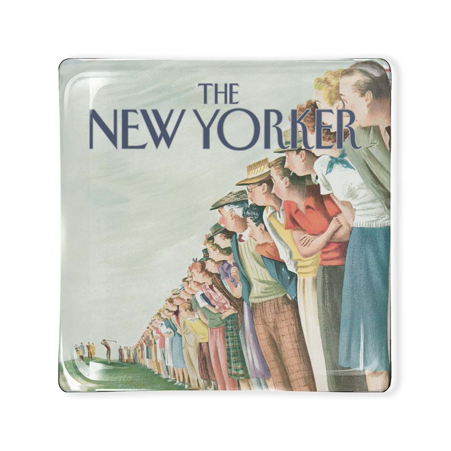 Glass Trinket Tray- Golf- New Yorker