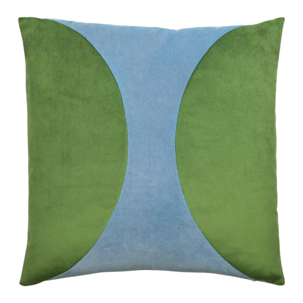 Liv Lima Light Blue Pillow, 22" x 22"