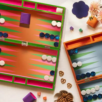 Tortoiseshell Lacquer Backgammon Set