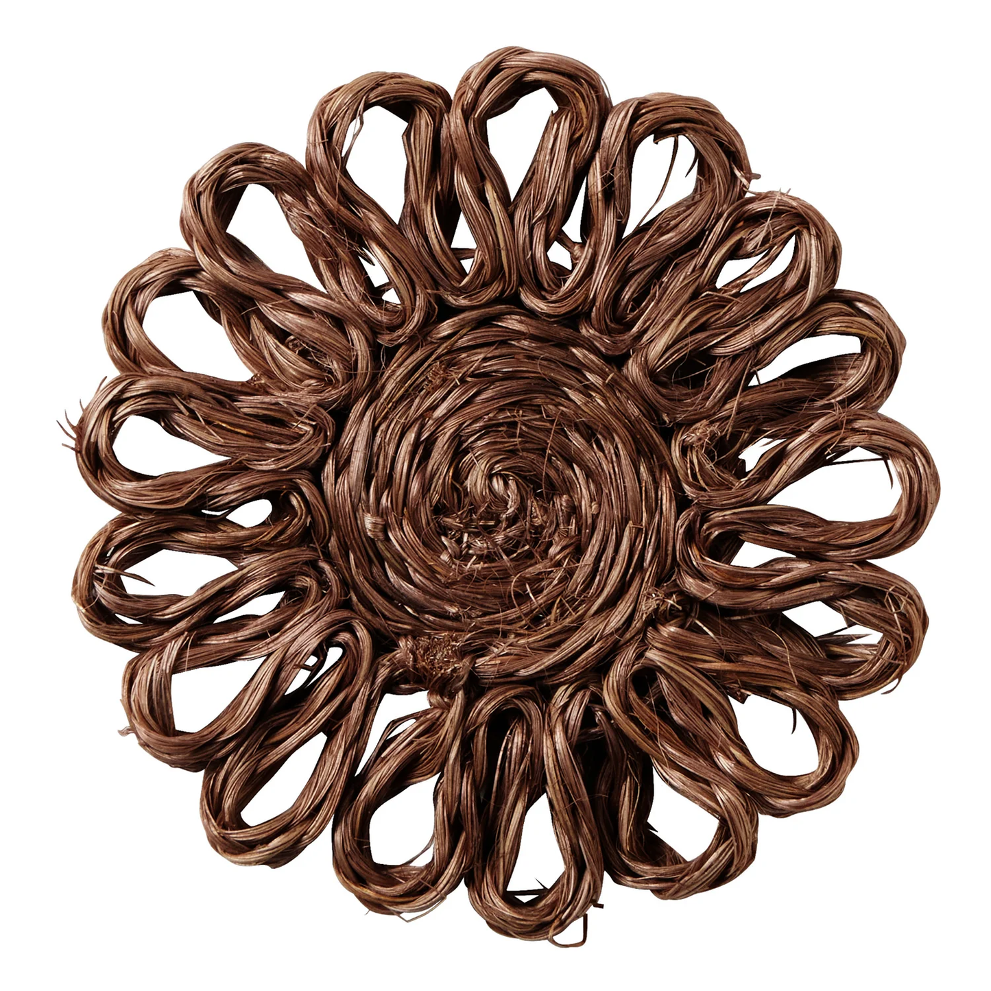 Teigan Brown Floral Coasters Abaca Boxed/Set of 4