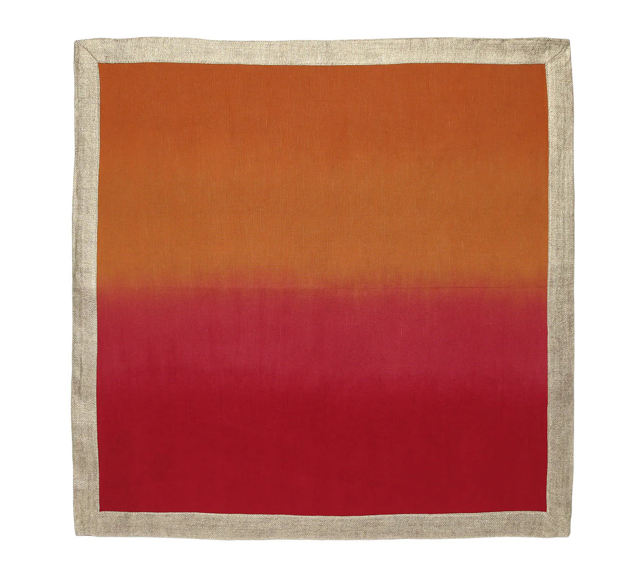 Dip Dye Cranberry/Orange Napkins, Set of 4