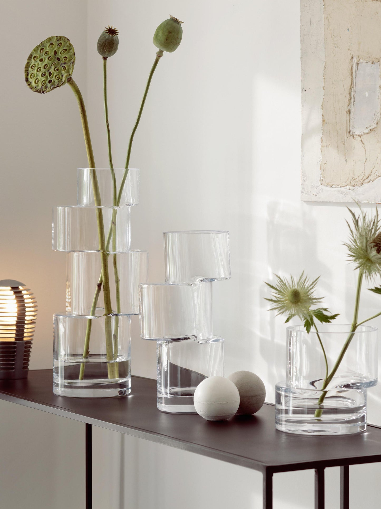 Tier Vase H13.75in Chalk White