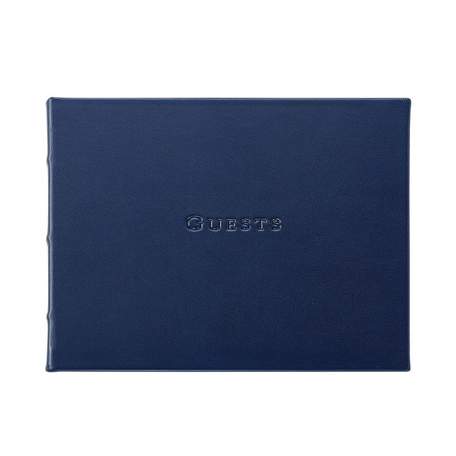 Guest Book/Navy Leather