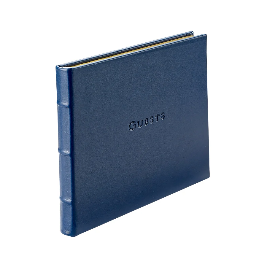 Guest Book/Navy Leather