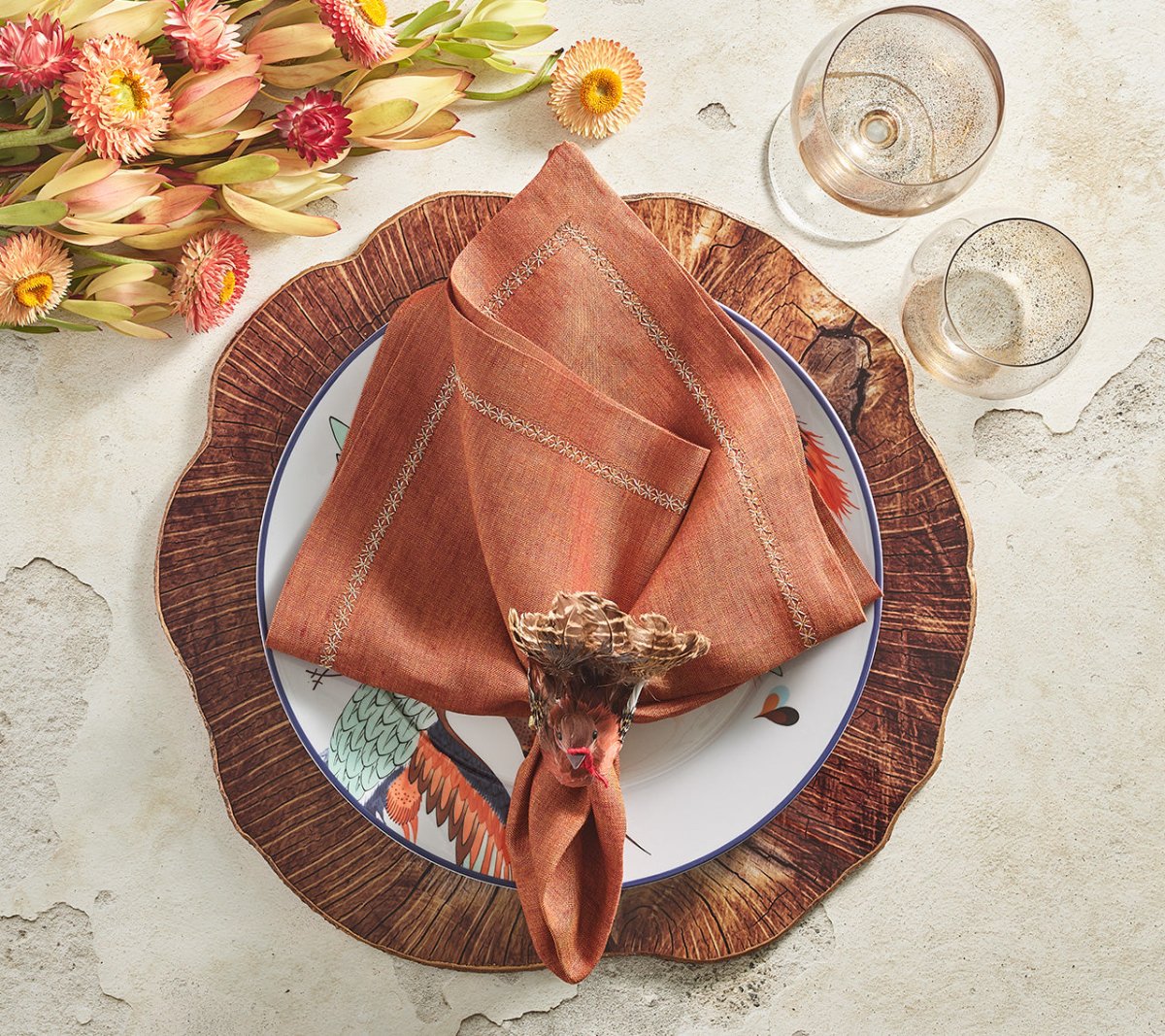 Gobble Napkin Ring, Set of 4