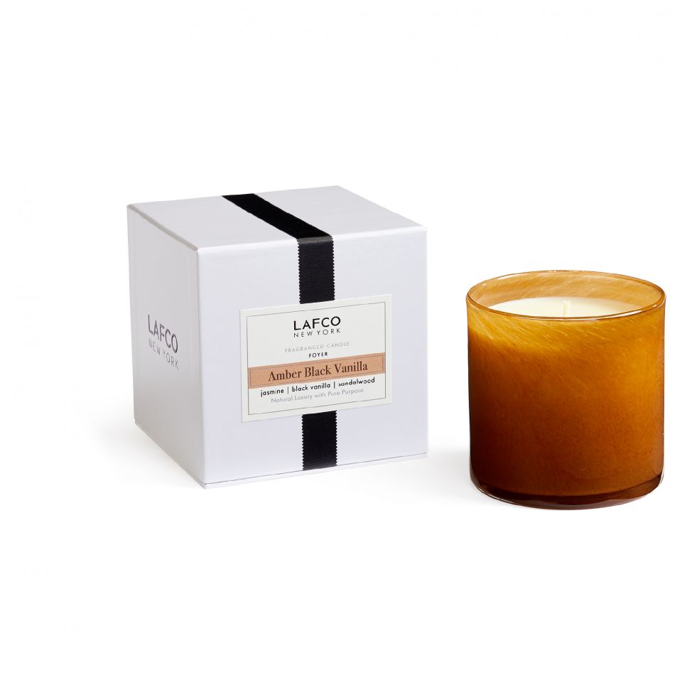 15.5oz Foyer Candle - Amber Black Vanilla