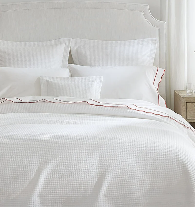 Sferra Hatteras Euro Sham - White