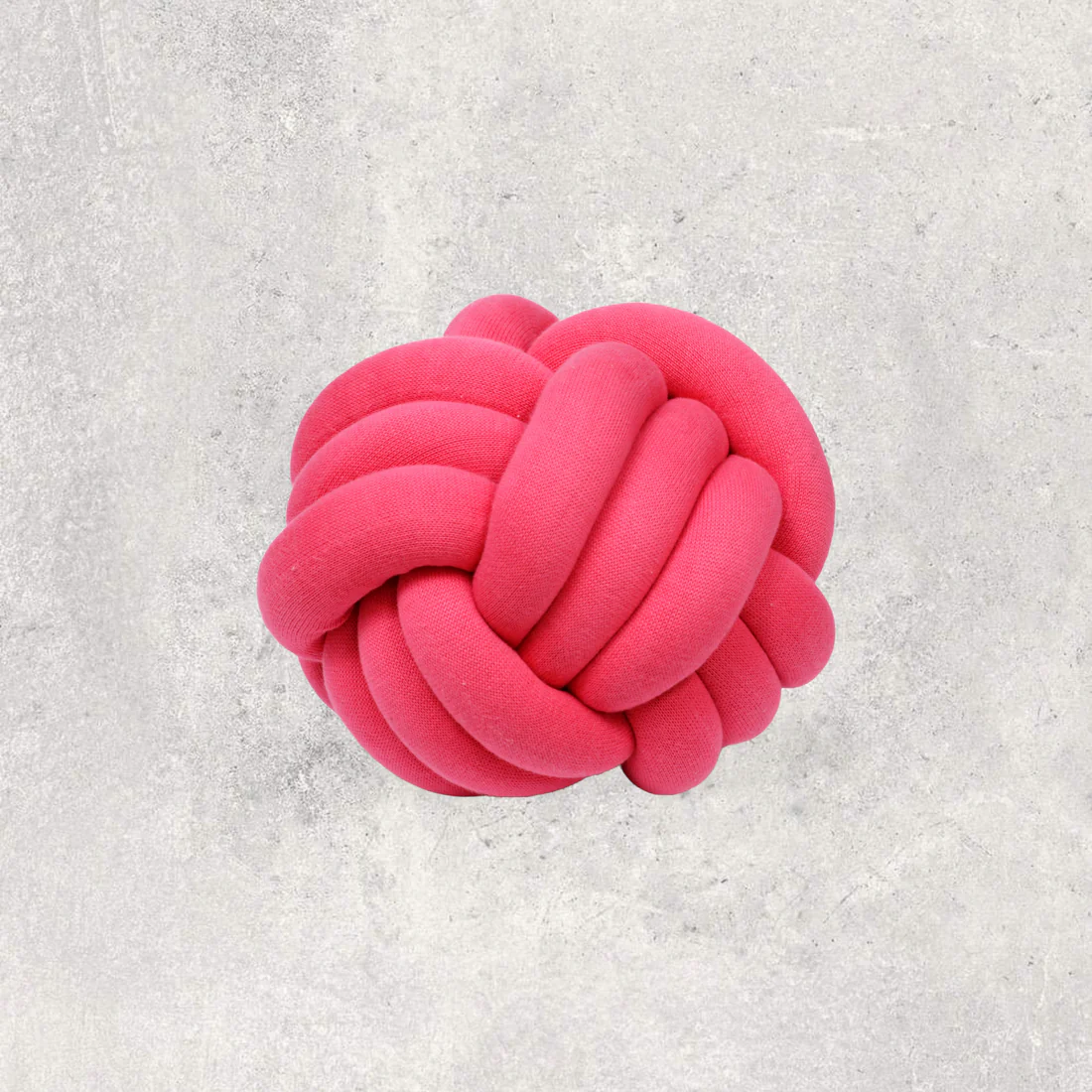 Neon Pink Knot Pillow