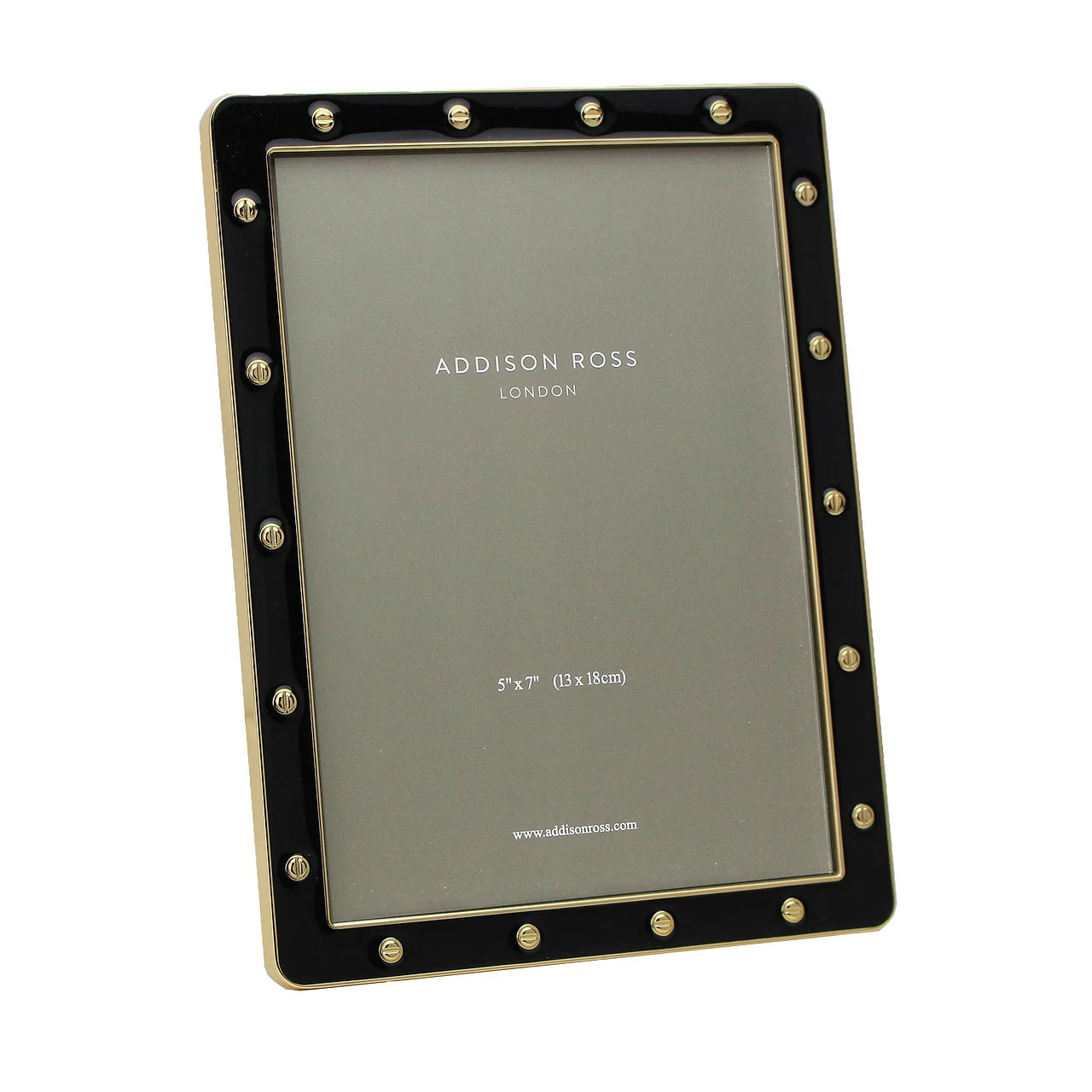 Chiffon Enamel Frame Black - 5" x 7"
