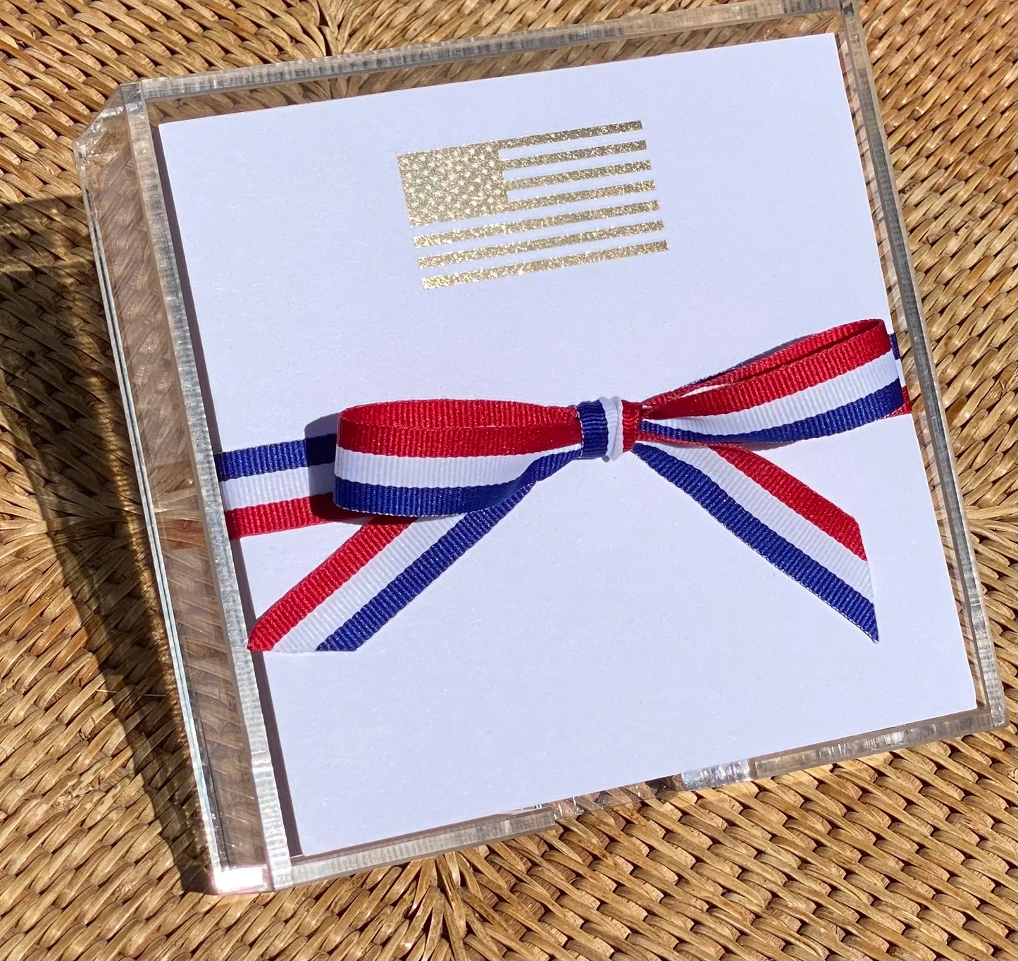 Small Gold Foil Flag Notepad