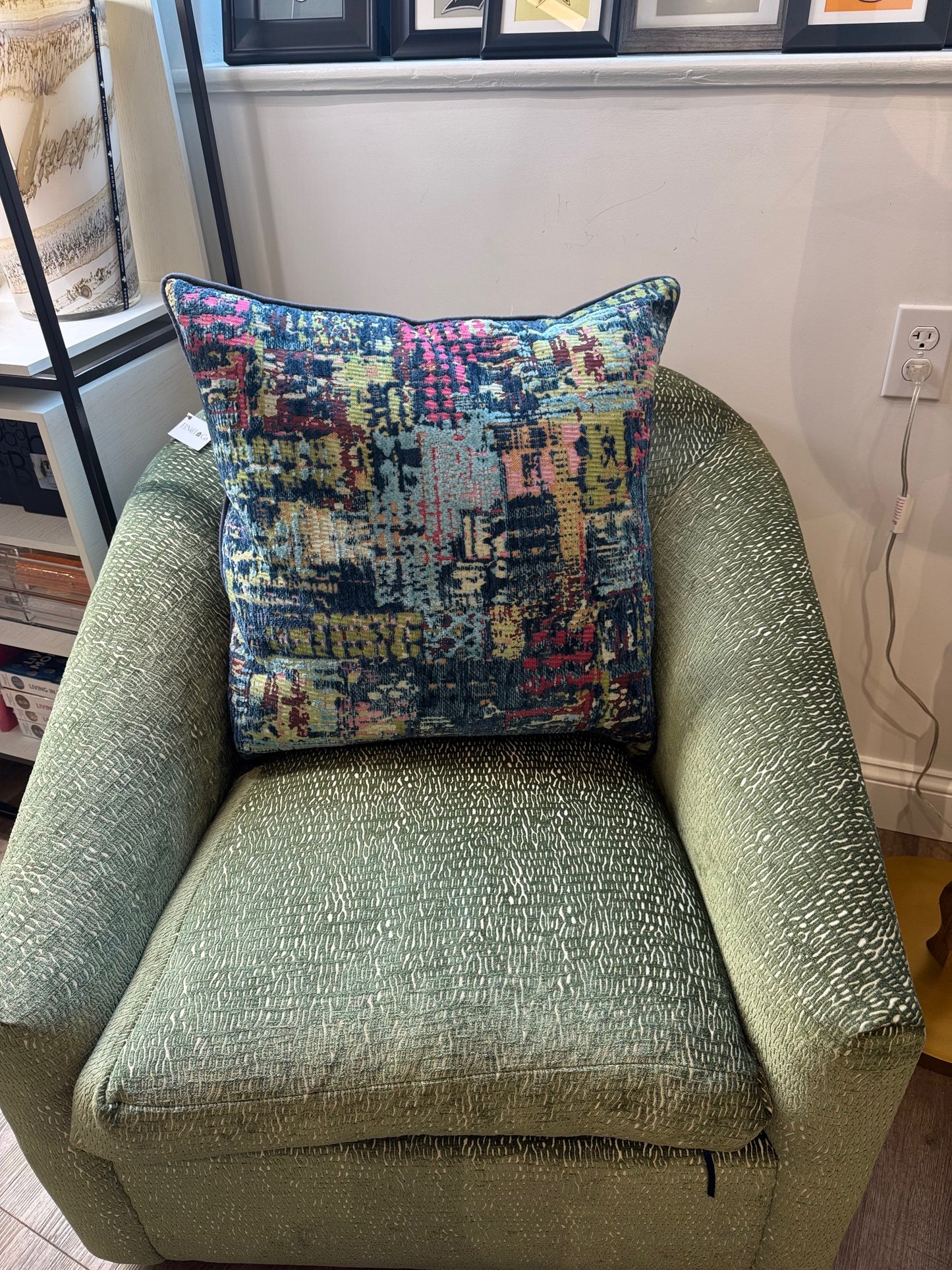 Abstract Mardi Gras Pillow, 22"