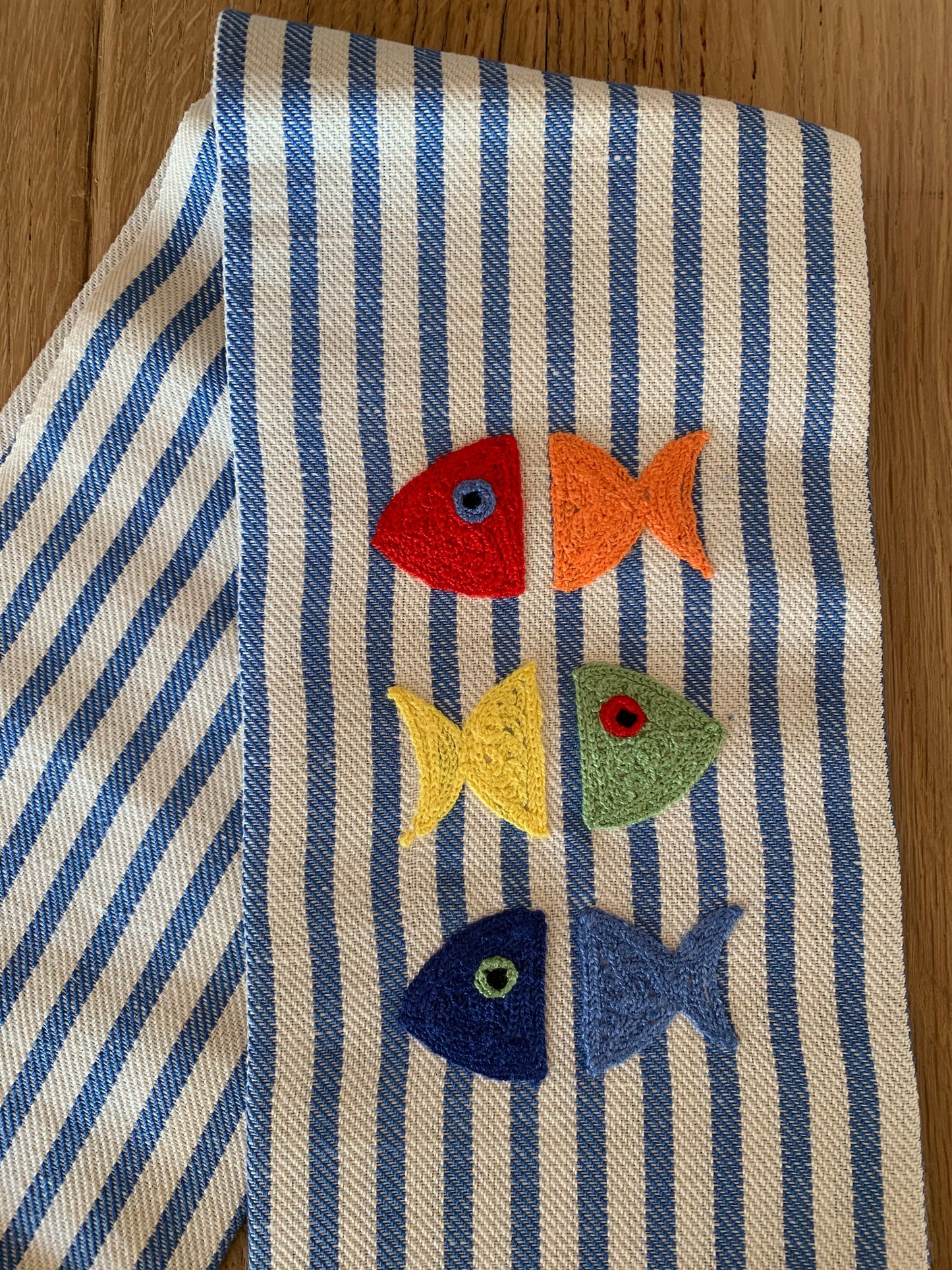 Kitchen Towel Fishes Blue