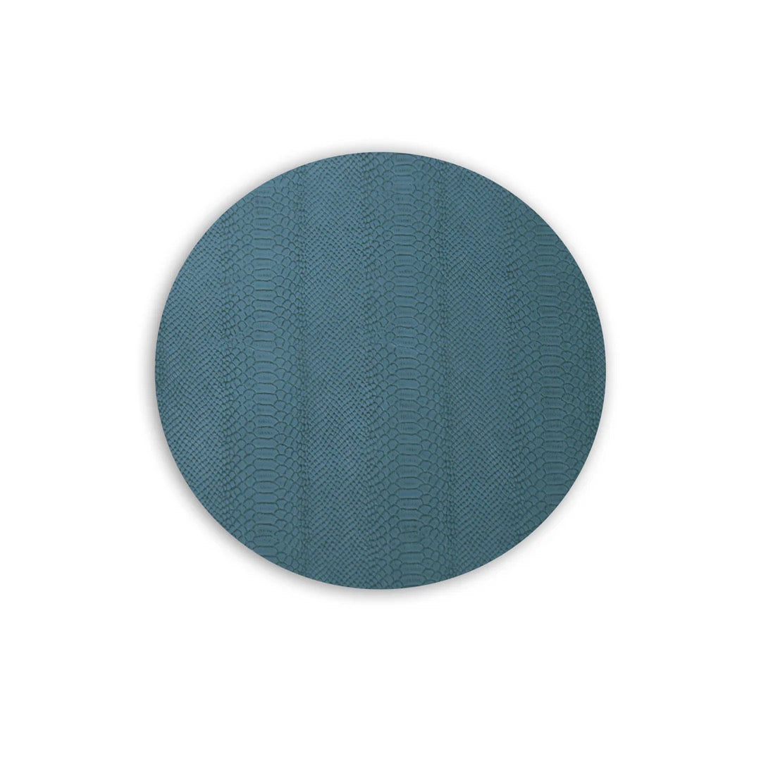 VIDA Croc Reversible Placemats, Blue/Gray Set of 4