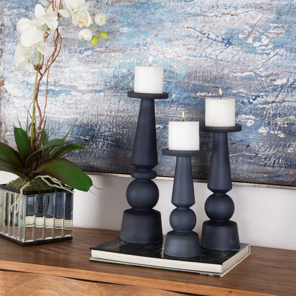 Midnight Horizon Vases, S/2