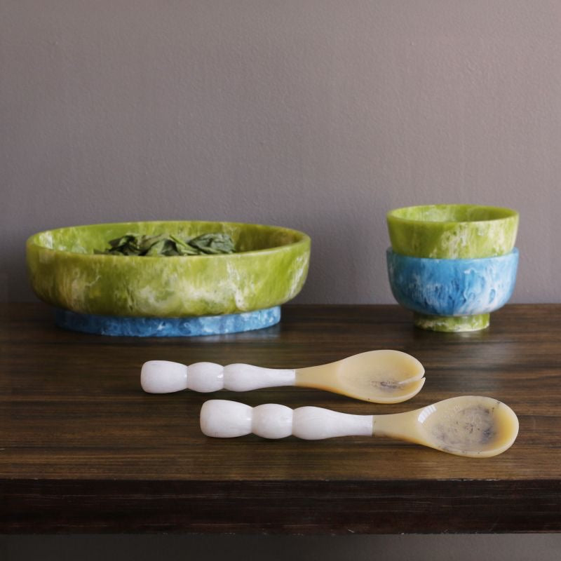 Resin Rio Small Bowl / Green & Blue