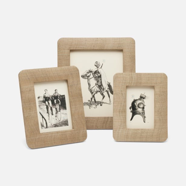 Halle Sand Silken Abaca 4 x 6 Frame