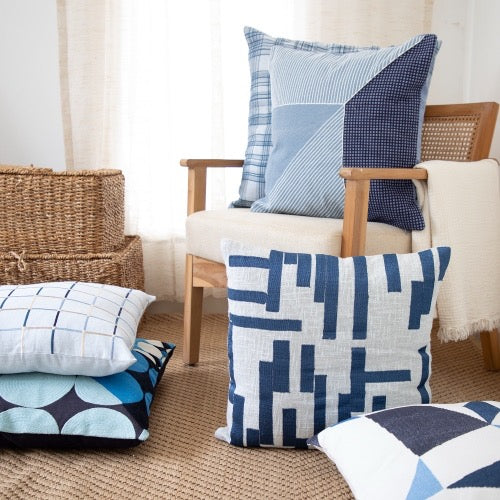 Pillow Cover Blue 24" x 24"