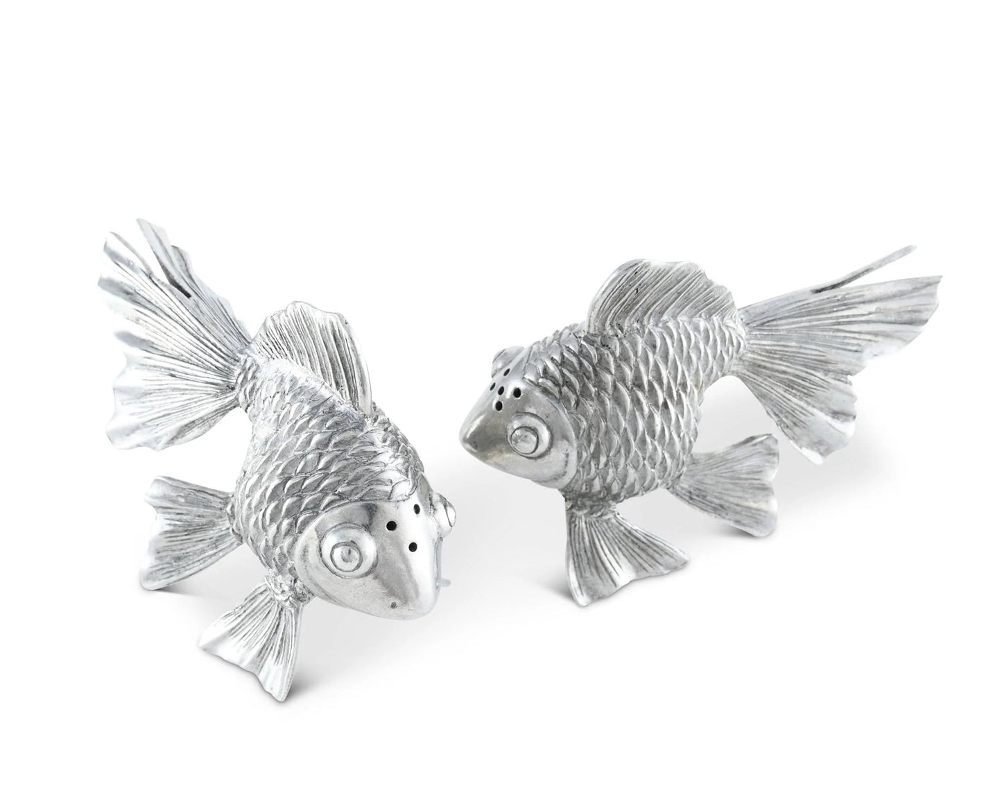 Pewter Goldfish Salt & Pepper