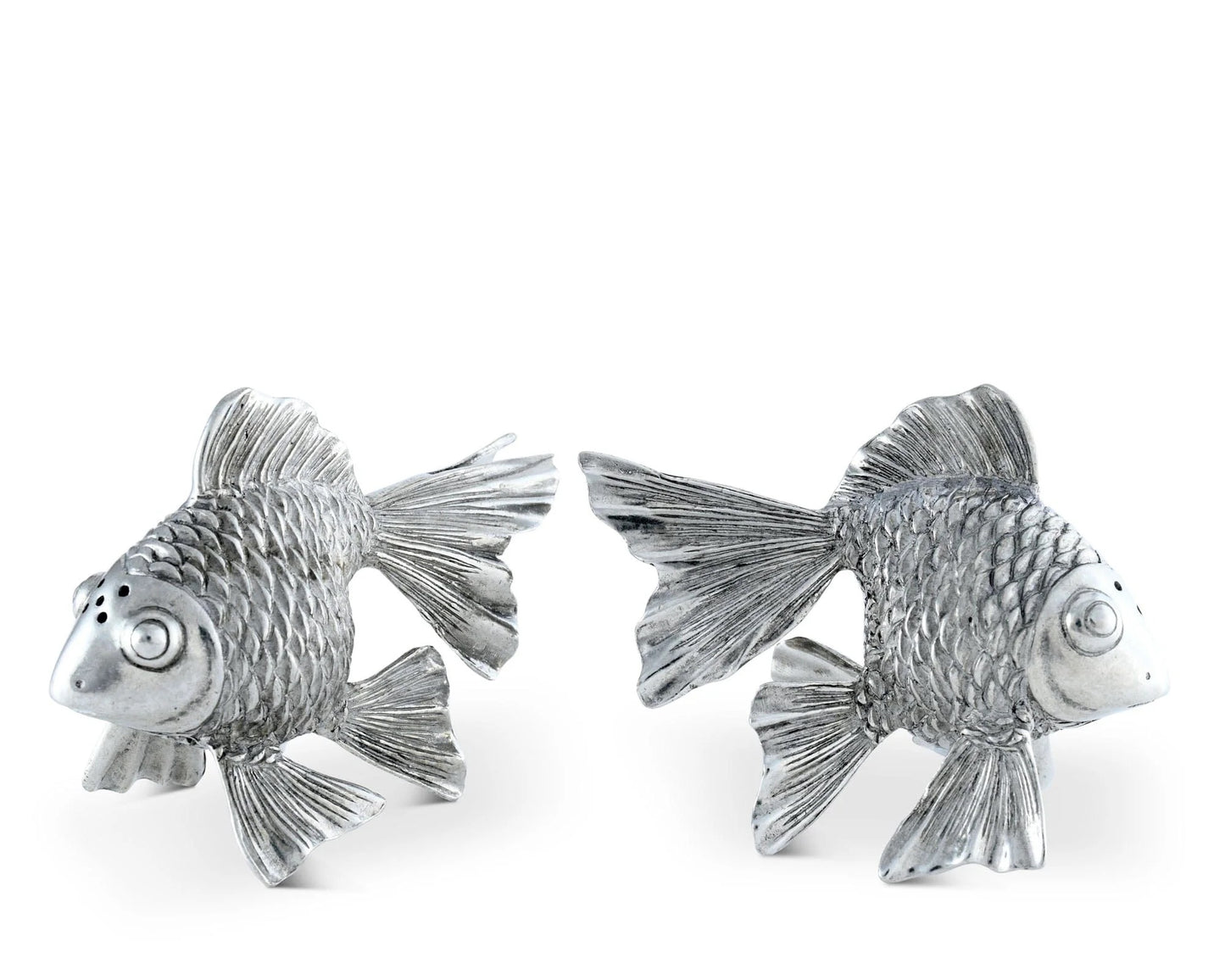 Pewter Goldfish Salt & Pepper