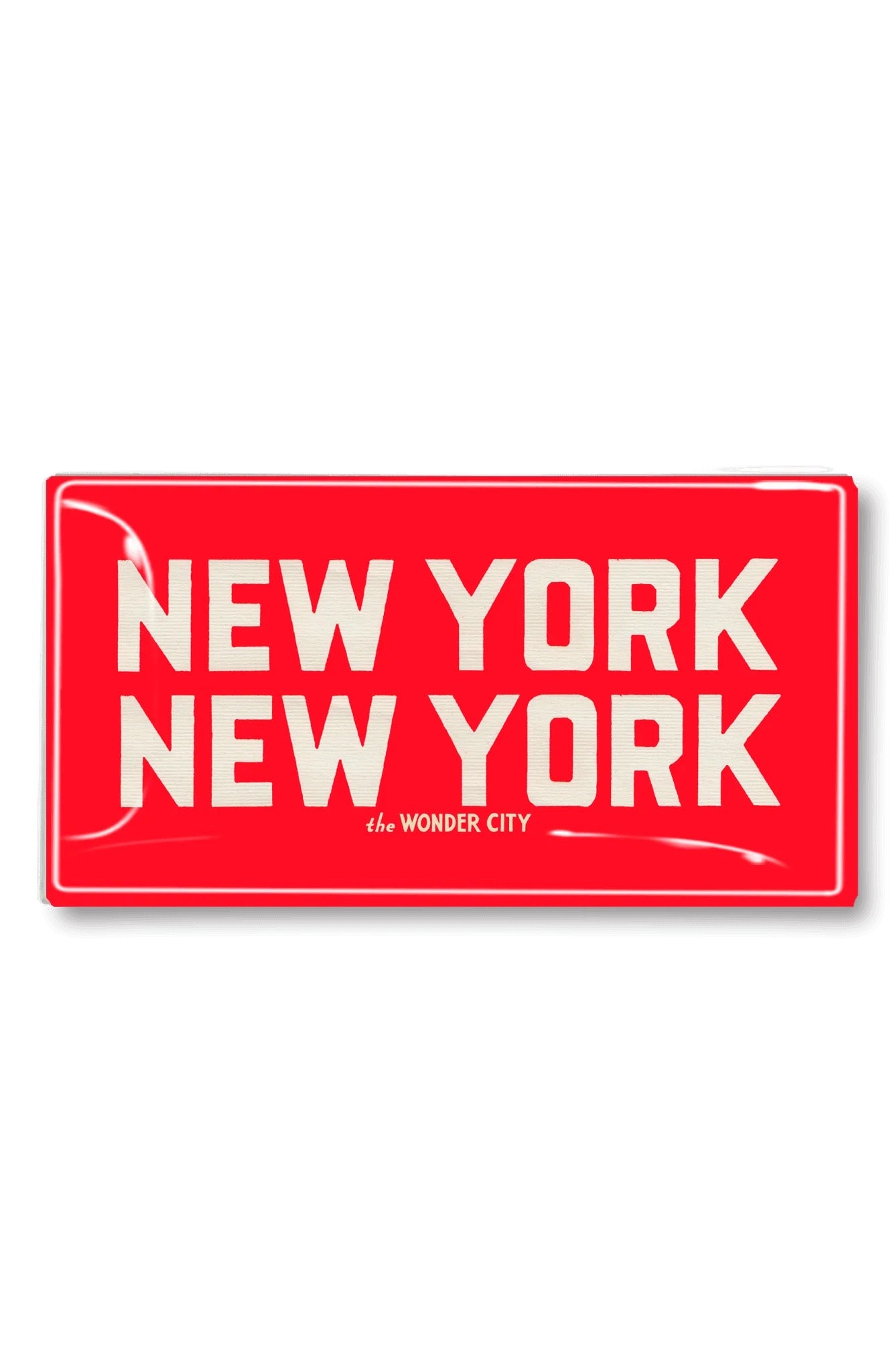 New York, New York Decoupage Glass Tray 6 x 12