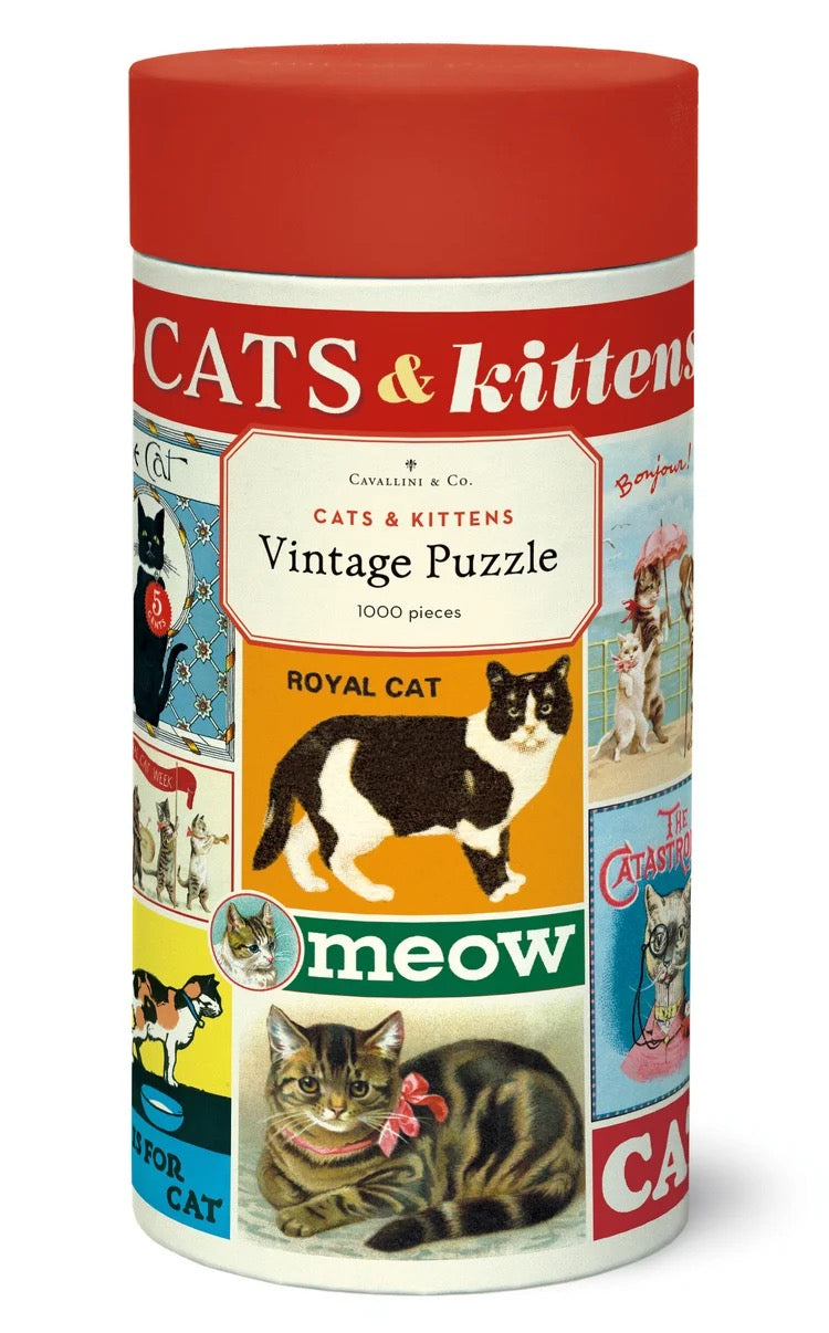 Cats & Kittens Vintage Puzzle - 1000 Piece Puzzle