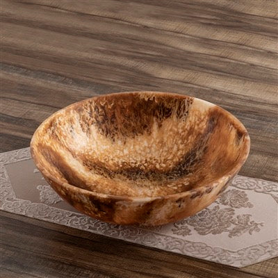 MATTE TORTOISE RESIN BOWL DIA 19.5” - MATTE TORTOISE