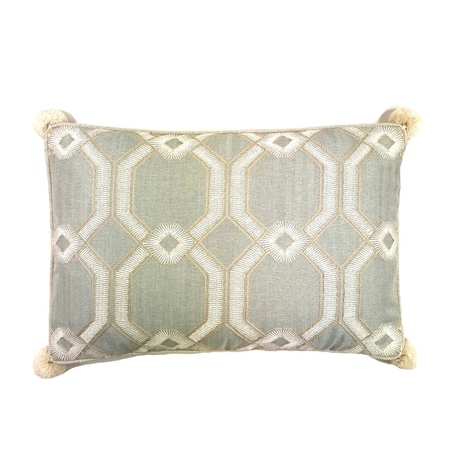 Avignon Powder Pom 16x24 Pillow