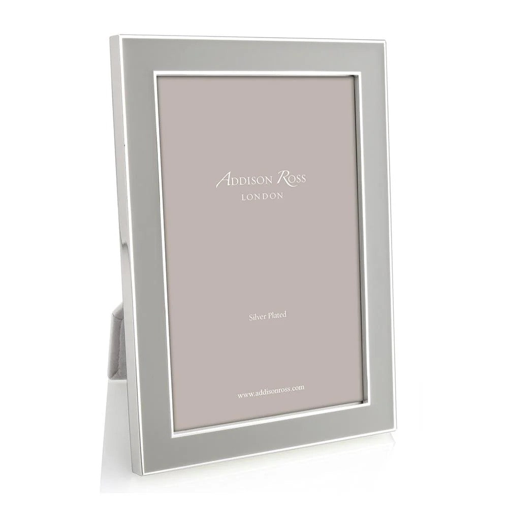 Chiffon and Silver Enamel Frame / 5" x 7"