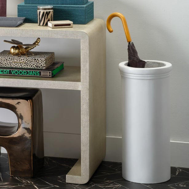 Elrick Umbrella Stand - Ivory